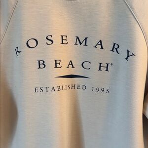 League Cream Sweatshirt with Navy Print